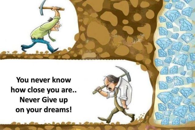never give up your dream